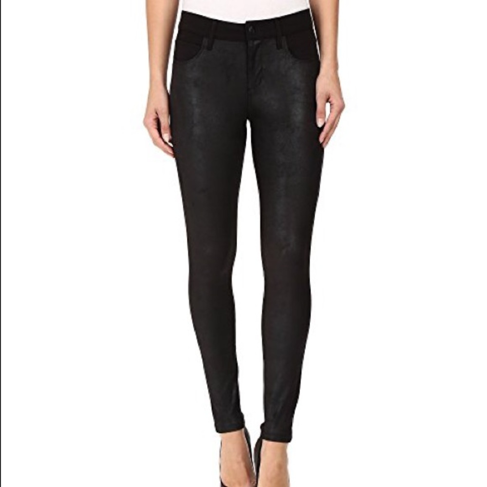 Joes Jeans Lixy Black Coated Skinny Jean